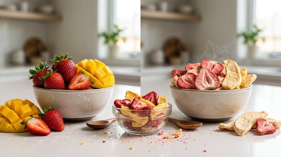 Добавя ли се захар при лиофилизирането на плодовете